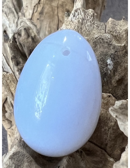 Chalcedon - Yoni vejce s otvorem