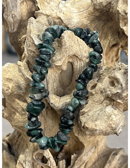 Smaragd - náramek nepravidelné kousky