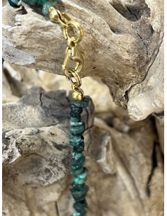 Smaragd - náhrdelník -  nepravidelné kousky 2