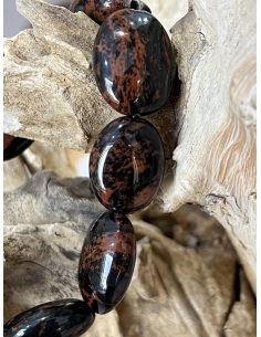 Obsidián mahagonový - náramek 2