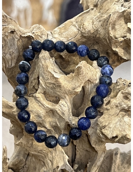 Sodalit - náramek fazetový (8 mm)