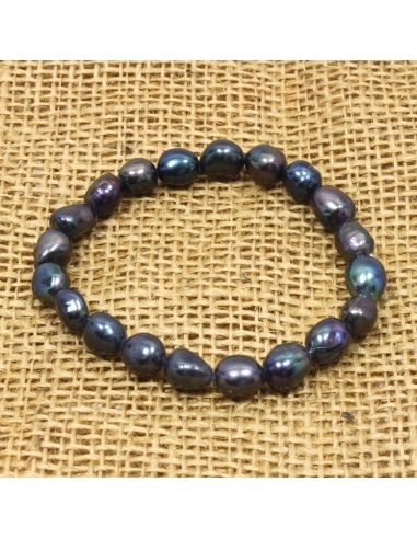 Náramek Sladkovodní perla - černá