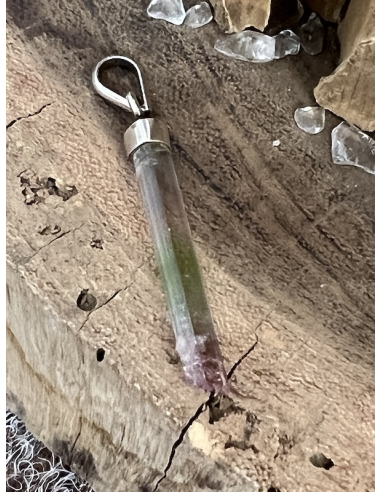 Turmalín melounový - přívěsek Ag 925