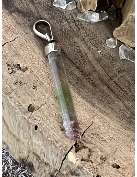 Turmalín melounový - přívěsek Ag 925