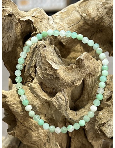 Chryzopras - náramek brus (4 mm)