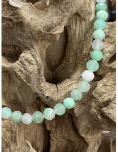 Chryzopras - náramek brus (4 mm) 2