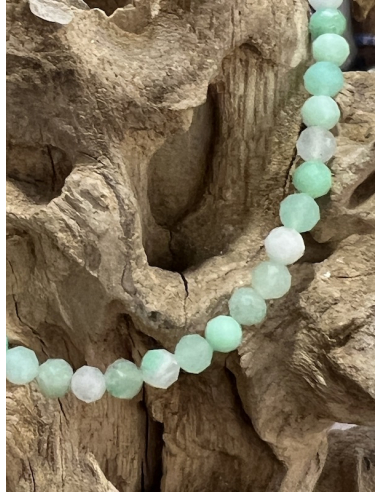 Chryzopras - náramek brus (4 mm)