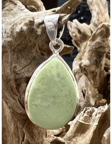 Chryzopras - přívěsek Stříbro Ag 925 / 1000