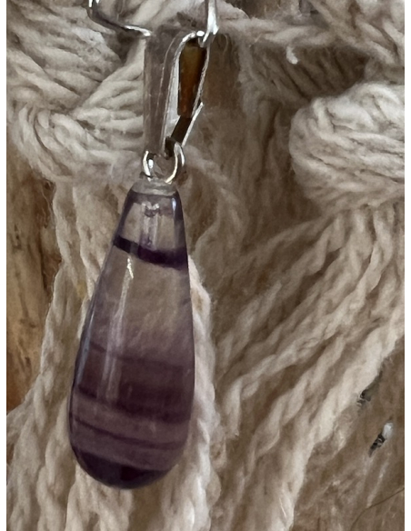 Fluorit - přívěsek kapička