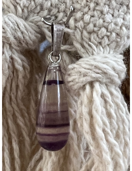 Fluorit - přívěsek kapička