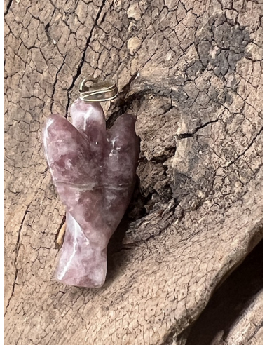 Lepidolit - přívěsek anděl