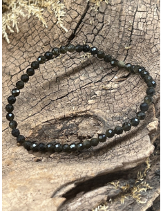 Obsidián duhový - náramek brus ( 4 mm )