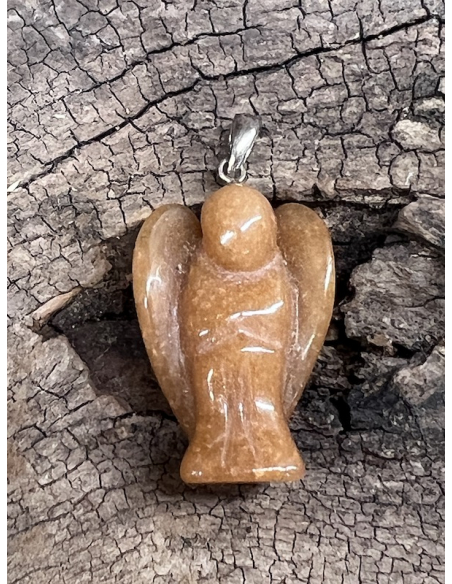 Kalcit oranžový - přívěsek anděl