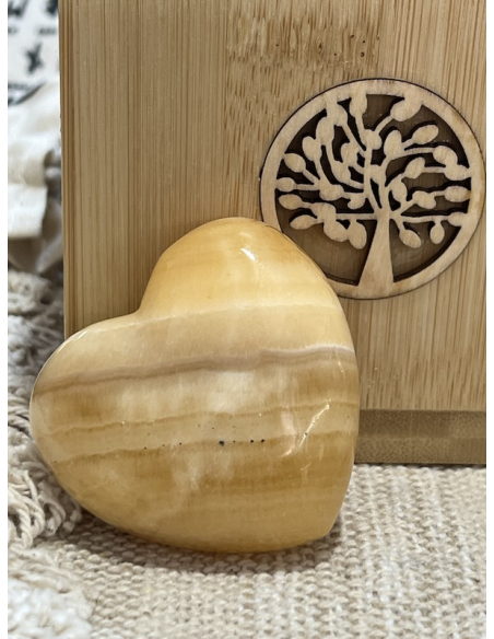 Kalcit oranžový - srdce