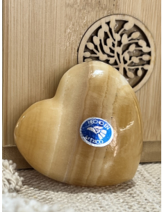 Kalcit oranžový - srdce 2