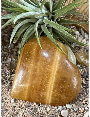 Kalcit oranžový - srdce