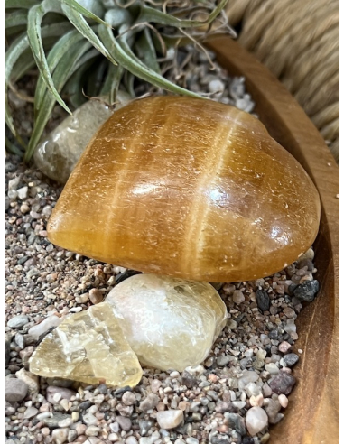 Kalcit oranžový - srdce