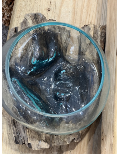 Samorost se skleněnou miskou 20 cm