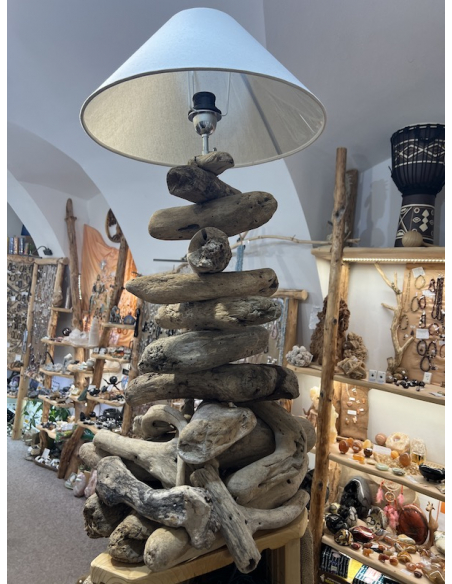 Lampa z naplaveného dřeva 60 cm