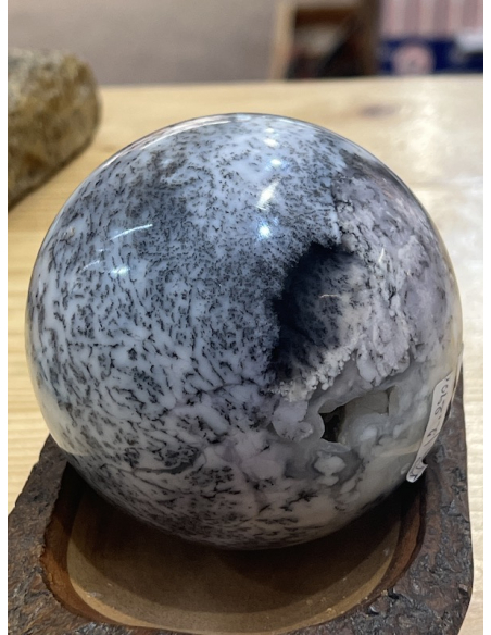 Achát / Opál s dendritický - koule ( 984 g )