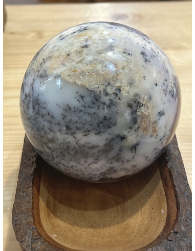 Achát / Opál s dendritický - koule ( 984 g )