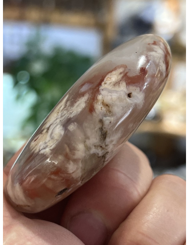 Achát  kytičkový - valounek ( 113 g )