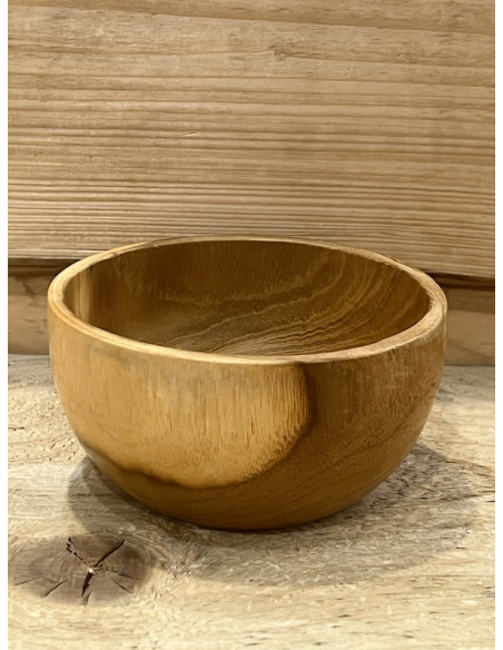 Miska - Teaková ( 11,5 x 6 cm )