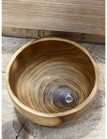 Miska - Teaková ( 11,5 x 6 cm )