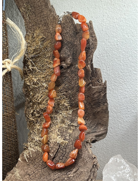 Karneol - náhrdelník ( 43 cm )