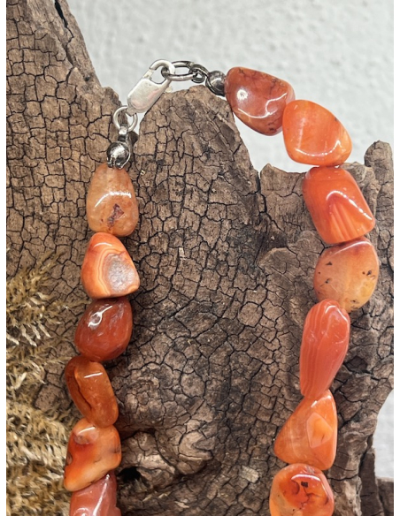 Karneol - náhrdelník ( 43 cm )