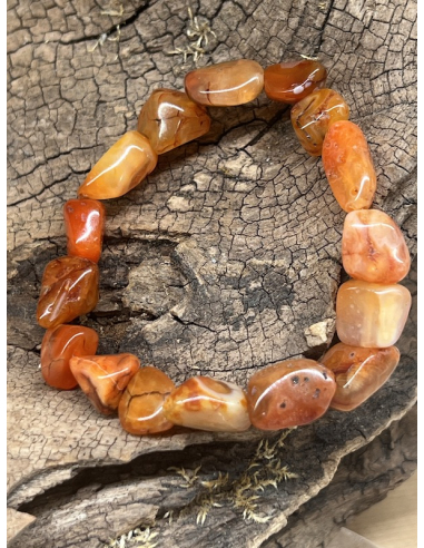 Karneol - náramek ( 17 cm )