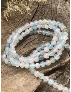 Morganit - náramek ( 6 mm )