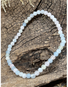 Morganit - náramek brus