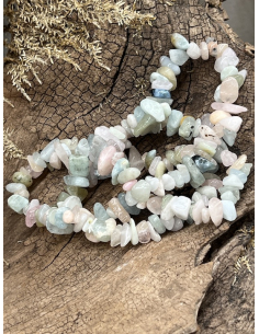 Morganit - náramek sekaný 2