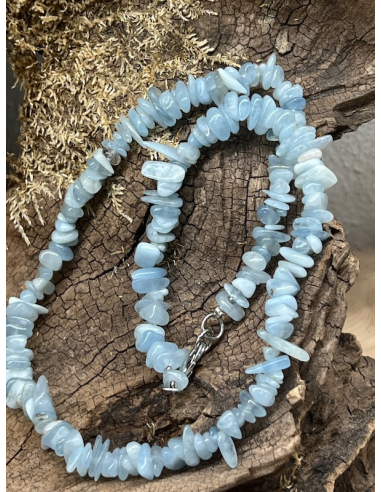 Akvamarín - náhrdelník ( 45 cm )