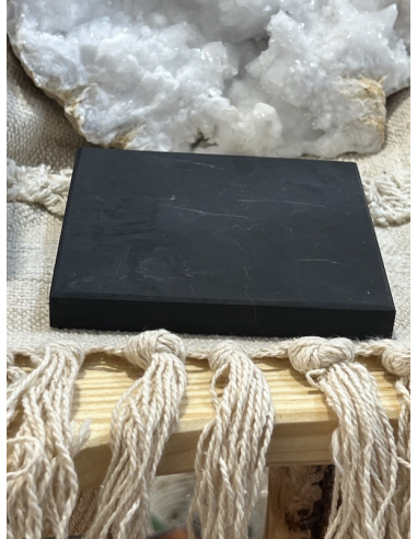 Šungit - čtvercová deska - neleštěná