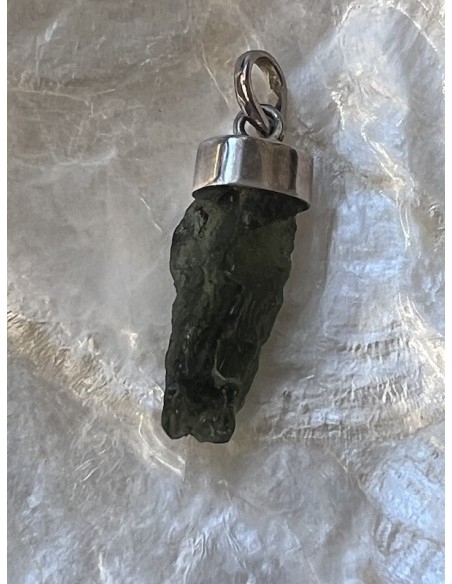 Vltavín - přívěsek - stříbro Ag 925 / 1000