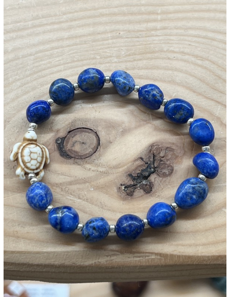 Lapis Lazuli - náramek - želvička