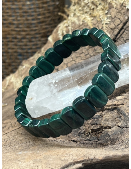 Malachit - náramek - ploché tvary