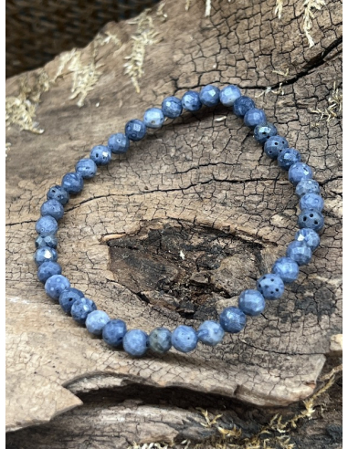 Korál modrý - náramek brus ( 5 mm )