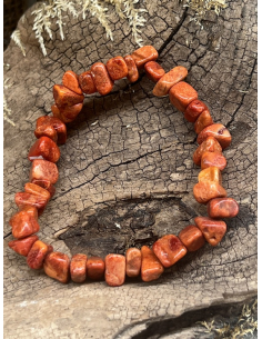 Červený korál - náramek