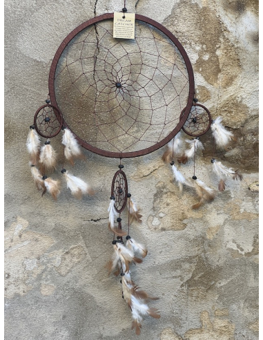 Lapač snů hnědý - ( 26 cm )