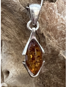 Jantar - přívěsek - Stříbro Ag 925