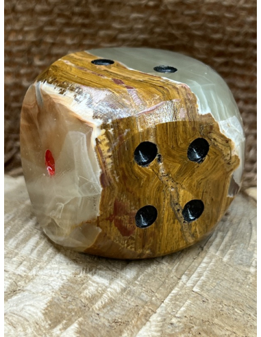 Zlatý onyx - kostka - Pákistán ( 166 g )