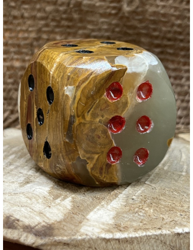 Zlatý onyx - kostka - Pákistán ( 166 g )