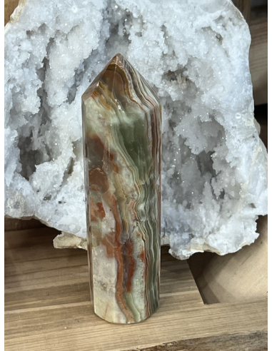 Onyx / Aragonit - obelisk ( 164 g )