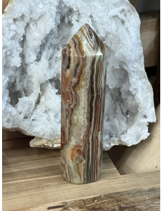 Onyx / Aragonit - obelisk ( 164 g ) 2