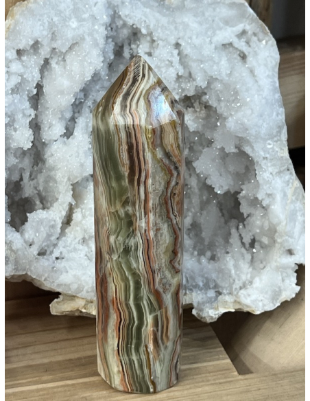 Onyx / Aragonit - obelisk ( 164 g )