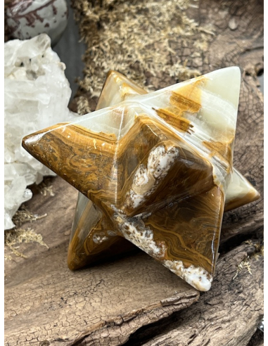 Onyx / Aragonit - merkaba ( 467 g )