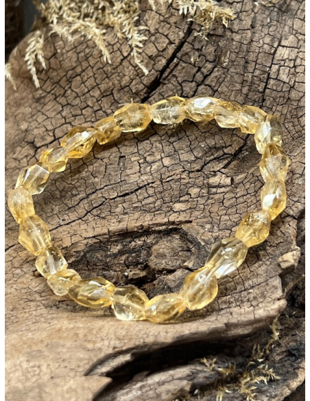 Citrín - náramek brus